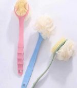 2 in 1 Long Handle Shower Sponge and Brush - Image 4