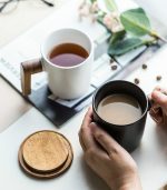 Travel Tea Mug with Wooden Handle